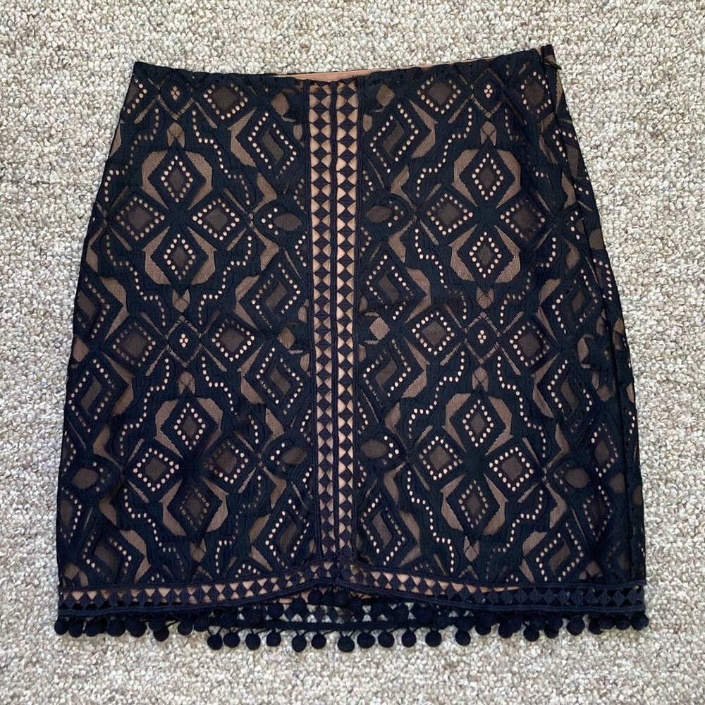 FOR LOVE AND LEMONS Florence Mini Skirt - Y2K - Embroidered Party Skirt - Picture 11 of 13